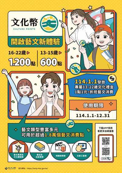 轉知：114年文化禮金發放事宜圖片