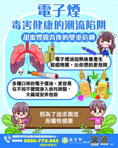暑假期間加強防制學生藥物濫用宣導圖片